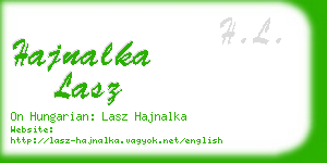 hajnalka lasz business card